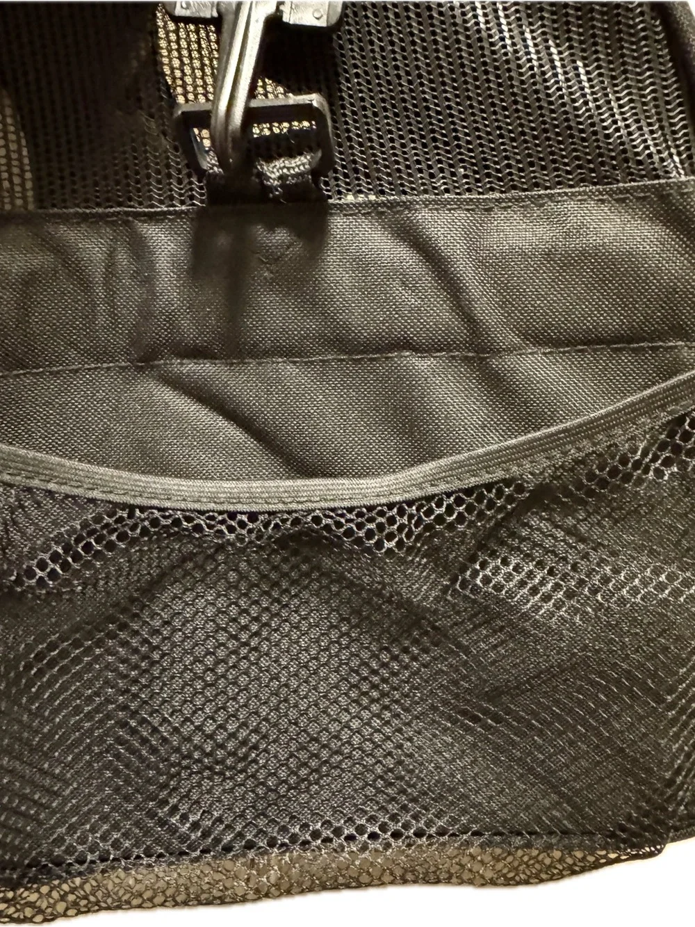 Black Soft-Sided Pet Travel Carrier with Ventilated Mesh